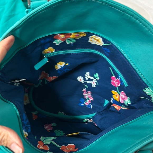 Vera Bradley Blue Quilted Tote Bag with Diamond Stitching - Picture 11 of 14